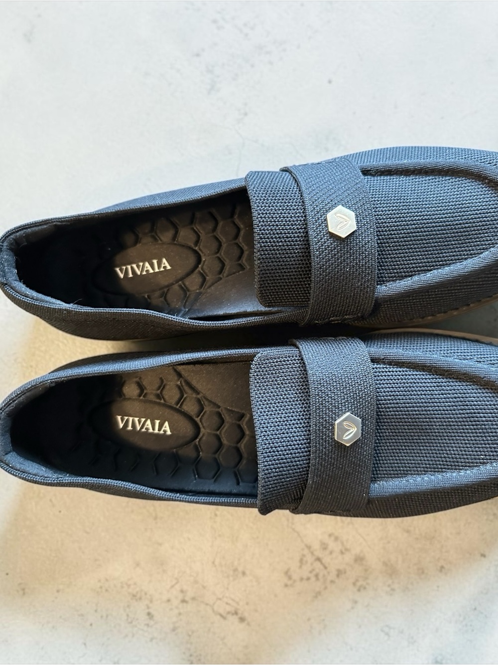 VIVAIA Women’s Slip-On Loafers in Charcoal black
